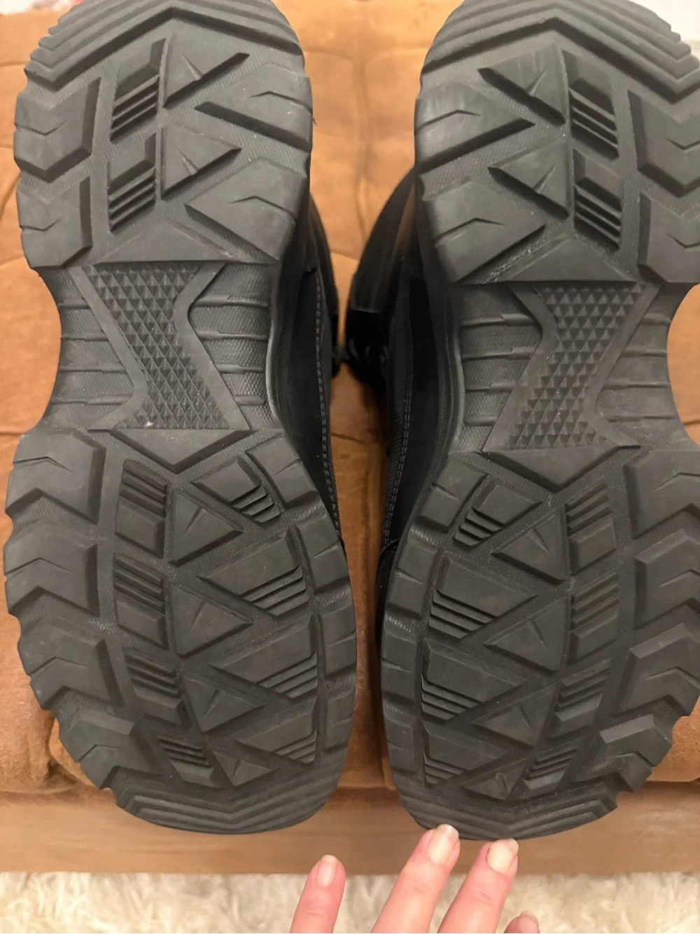 Men's Black Tactical Lace-Up Boots